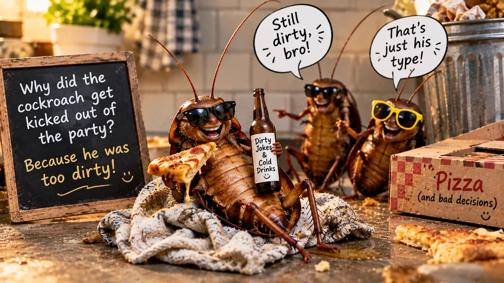 dirty cockroach jokes